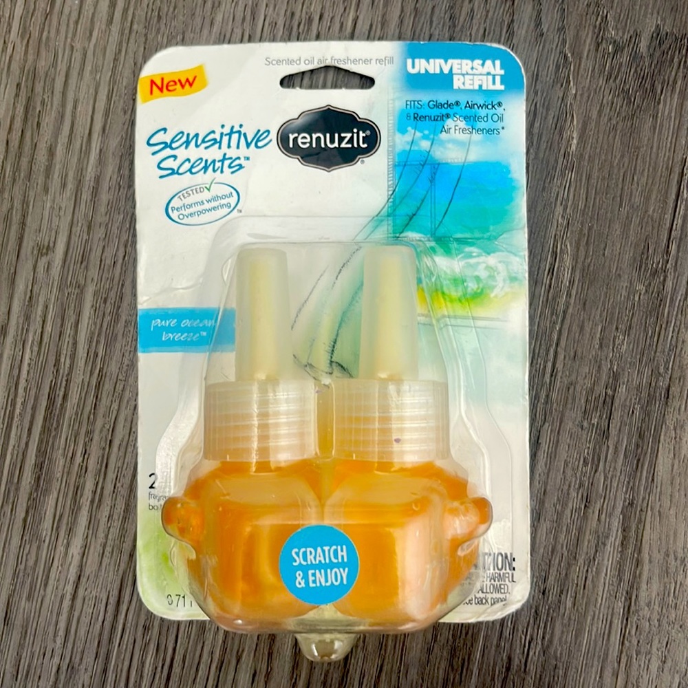 Renuzit sensitive scents. 2 pack. Pure ocean breeze.